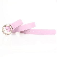 Load image into Gallery viewer, Pearl Alloy Buckle Intellectual Atmosphere Color Multi-Choice Decorative Dress Belt
