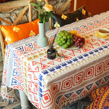 Load image into Gallery viewer, Bohemian Tablecloth Rectangular Coffee Table Cover Cloth Ethnic Printed Party Tablecloth Camping Picnic Cushion