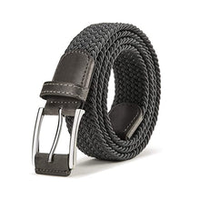 Load image into Gallery viewer, Men's Canvas Pin Buckle Belt Women's Woven Elastic Waistband Outdoor Tactics Belt