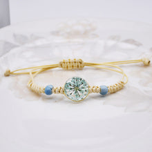 Load image into Gallery viewer, Dried Petal Braided Rope Bracelet Female Stretch Japanese and Korean Girlfriends Carrying Strap Children