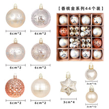 Load image into Gallery viewer, Christmas decoration 6cm electroplated ball plastic ball special-shaped painted Christmas ball gift Christmas tree pendant
