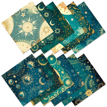 Load image into Gallery viewer, 12Pcs Tarot Star Sky Background Paper Diy Fantasy Universe Art Material Paper