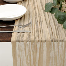 Load image into Gallery viewer, Voile Champray Table Runner Bohemian Twist Tablecloth Party Decoration Table Runner