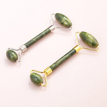Load image into Gallery viewer, Scraping Plate Meridian Pick Bar Facial Facial Xiuyu Beauty Container Green Phoenix Jade Roller