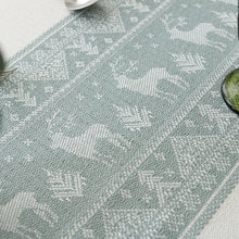 Load image into Gallery viewer, Christmas Elk Pattern Cotton Linen Dustproof Tablecloth