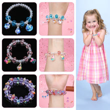 Load image into Gallery viewer, Pink Colorful Crystal DIY Beaded Bracelet Sweet Children's Bracelet Exquisite Storage Accessories Suit for Women