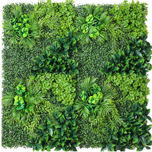 Load image into Gallery viewer, Artificial Combination Plant Wall Background Wall Decoration UV-Resistant Milan Lawn Plastic Fake Green Plants Wall