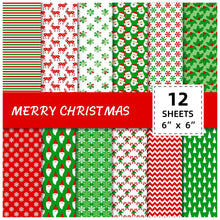 Load image into Gallery viewer, 12 Sheets/Pack New Product Hand Account Material Paper Background Paper DIY Album Clipbook Paper Art Card Pattern Sticker