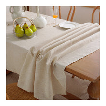 Load image into Gallery viewer, Cotton Linen Tablecloth Solid Color Fabric Craft Rectangular Restaurant Home Coffee Table Cloth Cover Cloth