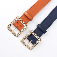 Load image into Gallery viewer, Hollow Square Buckle Decorative Belt Student All-Match Trouser Belt Women's Fashion Belt