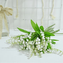 Load image into Gallery viewer, 12PCs Simulation 6 Forks Campanula Bouquet Lily Fake Flower and Plastic Flower Home Ornamental Flower
