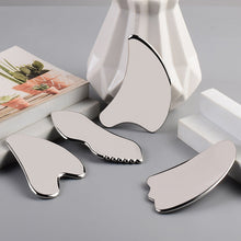 Load image into Gallery viewer, Stainless Steel Scraping Plate Facial Beauty Scraper 304 Stainless Steel Fascial Knife Eye Massager