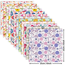 Load image into Gallery viewer, 12 Sheets/Pack Shein Floral Mix and Match Material Paper DIY Decorative Journal Card Background Paper