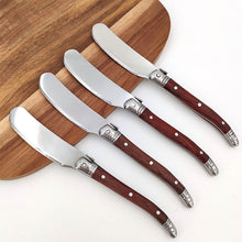 Load image into Gallery viewer, Rosewood Handle Butter Knife Western Butter Jam Scraper Stainless Steel Cheese Knife Butter Knife