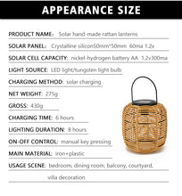 Load image into Gallery viewer, Garden Solar Lamp Waterproof Outdoor Lamp Vine Woven Decorative Lamp Ambience Light
