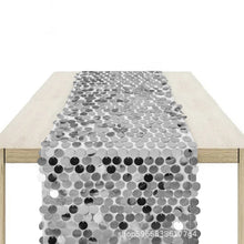 Load image into Gallery viewer, 30 * 275cm Sequin Table Flag Wedding Tablecloth