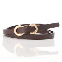 Load image into Gallery viewer, New Women's Word Buckle All-Matching Shirt Dress Narrow Belt Decorative Thin Belt