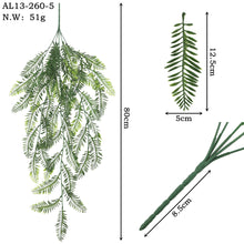 Load image into Gallery viewer, 5PCs Simulation Wall Hanging Green Plant KIC Leaf Monstera Green Rattan Wall Hanging Plant