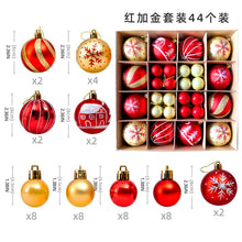 Load image into Gallery viewer, Christmas decoration 6cm electroplated ball plastic ball special-shaped painted Christmas ball gift Christmas tree pendant