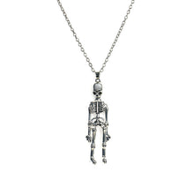 Load image into Gallery viewer, Dark Wind Halloween Necklace Human Skeleton Skeleton Ghost Hand Holding Pendant Couple Necklace