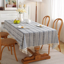 Load image into Gallery viewer, Ethnic Style Tablecloth Polyester Cotton Bohemian Pop Rectangular Dustproof Tablecloth Coffee Table Cloth Cover Towel