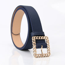 Load image into Gallery viewer, Hollow Square Buckle Decorative Belt Student All-Match Trouser Belt Women's Fashion Belt