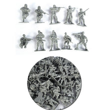 Load image into Gallery viewer, World War II soldier model 100 5CM soldier 10 styles, military soldier model nostalgic toy soldier