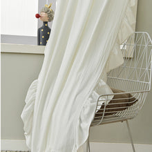 Load image into Gallery viewer, Ruffled Curtain Half Light Shade Bedroom Living Room Bay Window Hook Curtain
