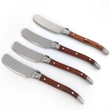 Load image into Gallery viewer, Rosewood Handle Butter Knife Western Butter Jam Scraper Stainless Steel Cheese Knife Butter Knife