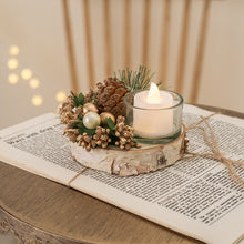 Load image into Gallery viewer, Christmas White Birch Ornament Decoration Desktop Candlestick