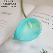 Load image into Gallery viewer, 10PCs Pu Mini Common Calla Artificial Flower Suitable for Wedding Bouquet Holder Decoration Artificial Flowers