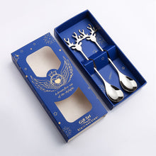 Load image into Gallery viewer, Coffee Dessert Spoon Stainless Steel Spoon Deer Spoon Christmas New Year Gift