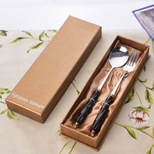 Load image into Gallery viewer, Stainless-Steel Knife and Fork Set Western Tableware Household Steak Knife, Fork and Spoon Gift Set