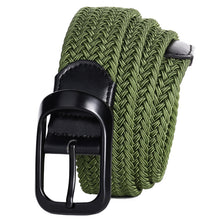 Load image into Gallery viewer, Youth Elastic Elastic Waistband for Men and Women Canvas Belt Elastic Woven Lengthened No Hole Jeans Strap