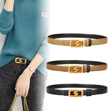 Load image into Gallery viewer, Leather Belt Width Jeans Strap Decorative Girdle Dress All-Matching Women's Belt