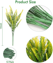 Load image into Gallery viewer, 10PCs Artificial Flowers Lavender Flower Outdoor UV-Proof Imitation Plastic Plant Fake Flower