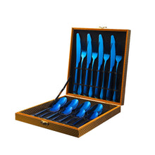 Load image into Gallery viewer, Stainless Steel Tableware Four Main Pieces Foreign Trade Gift Set Western Food Knife, Fork and Spoon