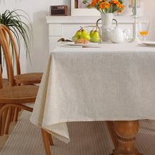 Load image into Gallery viewer, Cotton Linen Tablecloth Solid Color Fabric Craft Rectangular Restaurant Home Coffee Table Cloth Cover Cloth