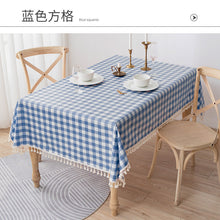 Load image into Gallery viewer, Cotton Linen Tablecloth Waterproof and Oilproof and Heatproof Rectangular Desk Pad