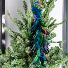 Load image into Gallery viewer, New Christmas Decorations Christmas Tree Pendant Simulation Long Tail Blue Peacock Ornaments
