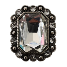 Load image into Gallery viewer, 5pcs/Set Rectangular Gem Diamond Button Metal Button Suit Jacket Buckle