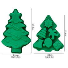 Load image into Gallery viewer, Christmas Silicone Mold Christmas Tree Gingerbread Man Mold Cookie Candy Mold