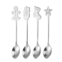 Load image into Gallery viewer, Cross-Border Stainless Steel Christmas Tableware Spoon Creative Coffee Spoon Gift Box Cute Suit