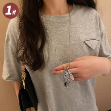Load image into Gallery viewer, Titanium Steel Black Love Pendant Necklace Jewelry Pendant Set Decorative Jewelry