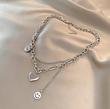 Load image into Gallery viewer, 2024 New Double-Layer Women's Love Necklace Decoration Matching Necklace