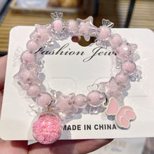 Load image into Gallery viewer, New Quicksand Bottle Girlfriends' Bracelet Cute Cartoon Bear Bracelet Student Candy Bracelet Crystal String Beads