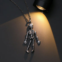 Load image into Gallery viewer, Dark Wind Halloween Necklace Human Skeleton Skeleton Ghost Hand Holding Pendant Couple Necklace
