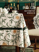 Load image into Gallery viewer, Velvet Rectangular Tablecloth Fabric Dining Table Cushion American Waterproof Coffee Table Tablecloth Ins Style round Tablecloth