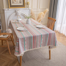 Load image into Gallery viewer, Ethnic Style Tablecloth Bohemian Table Cloth Ins Camping Placemat Waterproof Oil-Proof Cotton Linen Printing Coffee Table Cloth