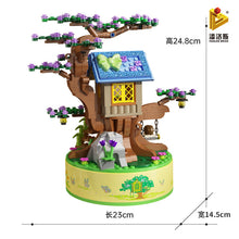 Load image into Gallery viewer, 656017 Music Box Building Blocks Girls' Small Particles Assembling Educational Building Blocks Tree House Toys